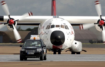 http://en.wikipedia.org/wiki/File:Turkish_air_force_transall_c-160d_followmecar_arp.jpg